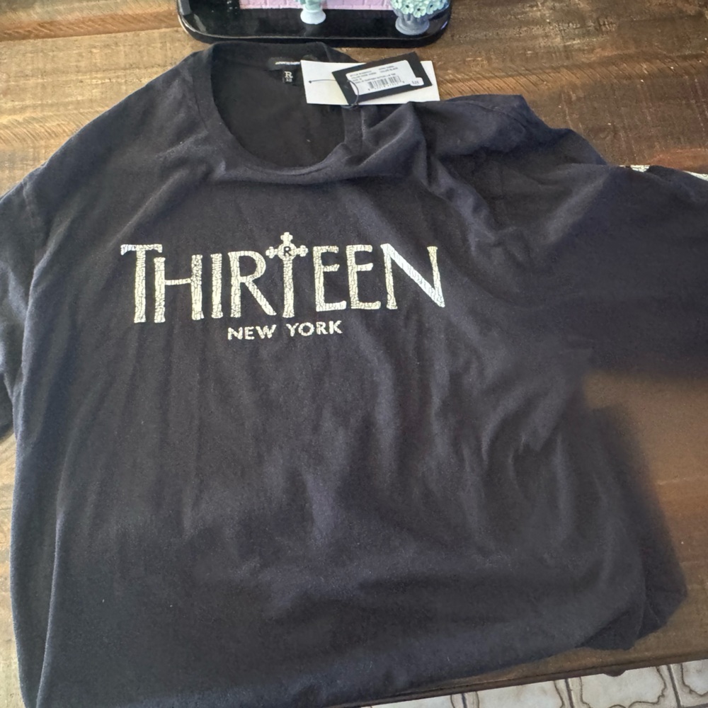 R13 Black Graphic Tee